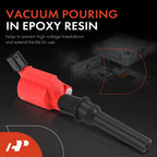 8X Red Ignition Coil for Ford F-150, Explorer, Mustang (1997–2010)