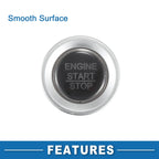 Engine Start Stop Switch Button for Honda Fit (2015–2018) Silver Tone