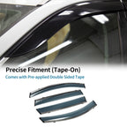 Set of 4 Window Deflectors for Ford Edge (2015–2024) Side Vent Visors Black