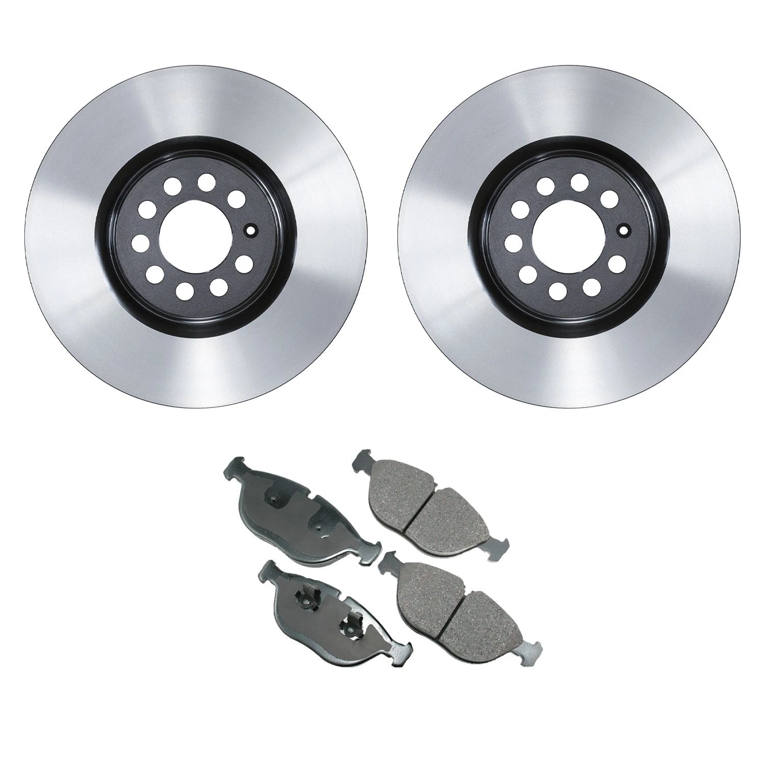 Front Rotors & Akebono EURO Ceramic Brake Pads Kit for Audi TT Quattro (1998–2006)