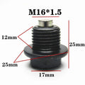 Oil Pan Drain Plug Bolt w/O-Ring for Citroen R19, Peugeot, Renault Megane, Twingo