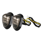 Pair of 9 LED Flush Mount Turn Signals for Universal Motorcycle