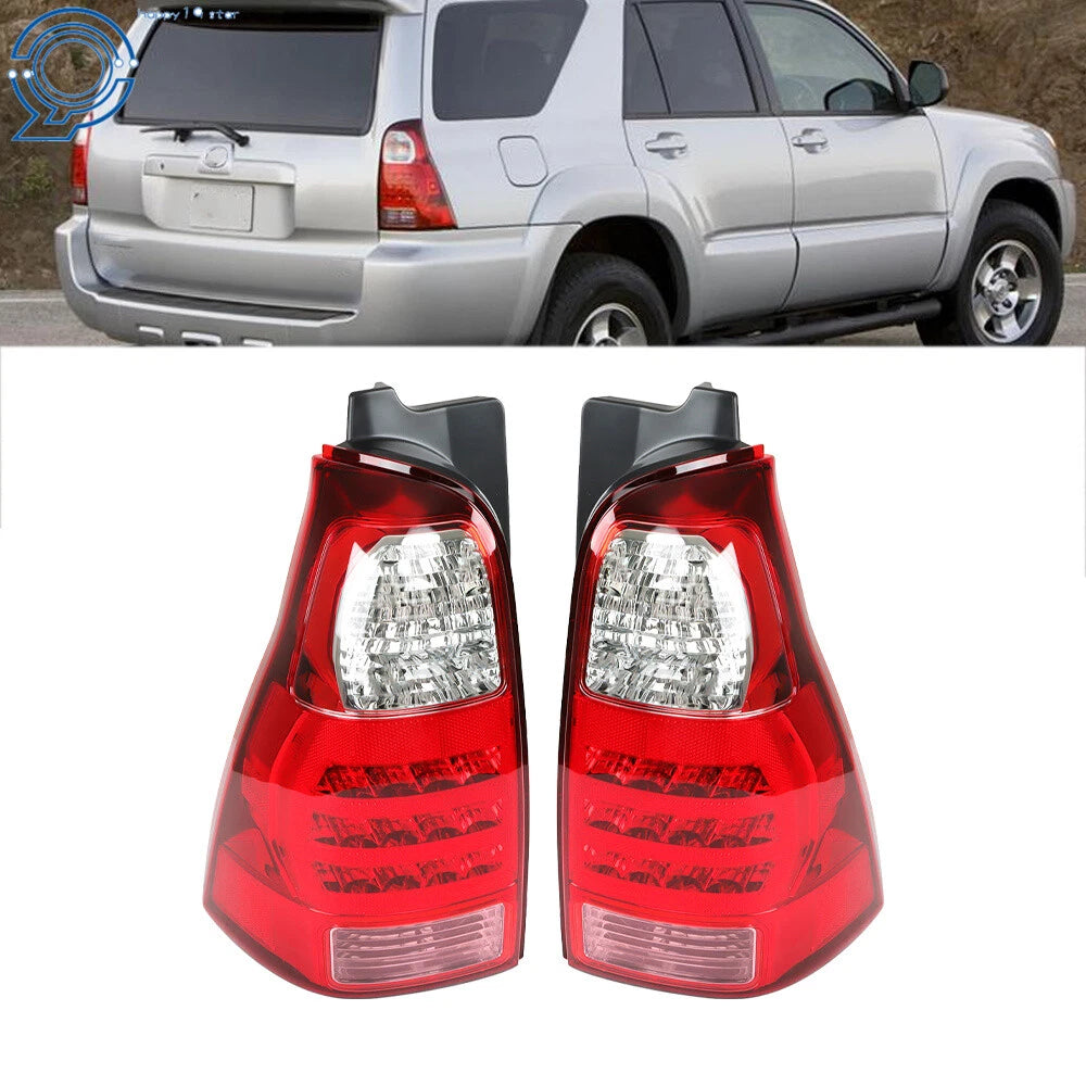 2X Tail Light Assembly for Toyota 4Runner (2006–2009) Clear Lens
