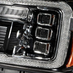 LED Projector Headlights Replacement Pair for GMC Sierra 1500 (2014–2018)
