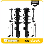 Set of 8 Front Struts Springs Sway Bars Tie Rods for Hyundai Elantra