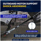 Adjustable Transom Saver for Outboard Up to 200 HP (4" Roller)