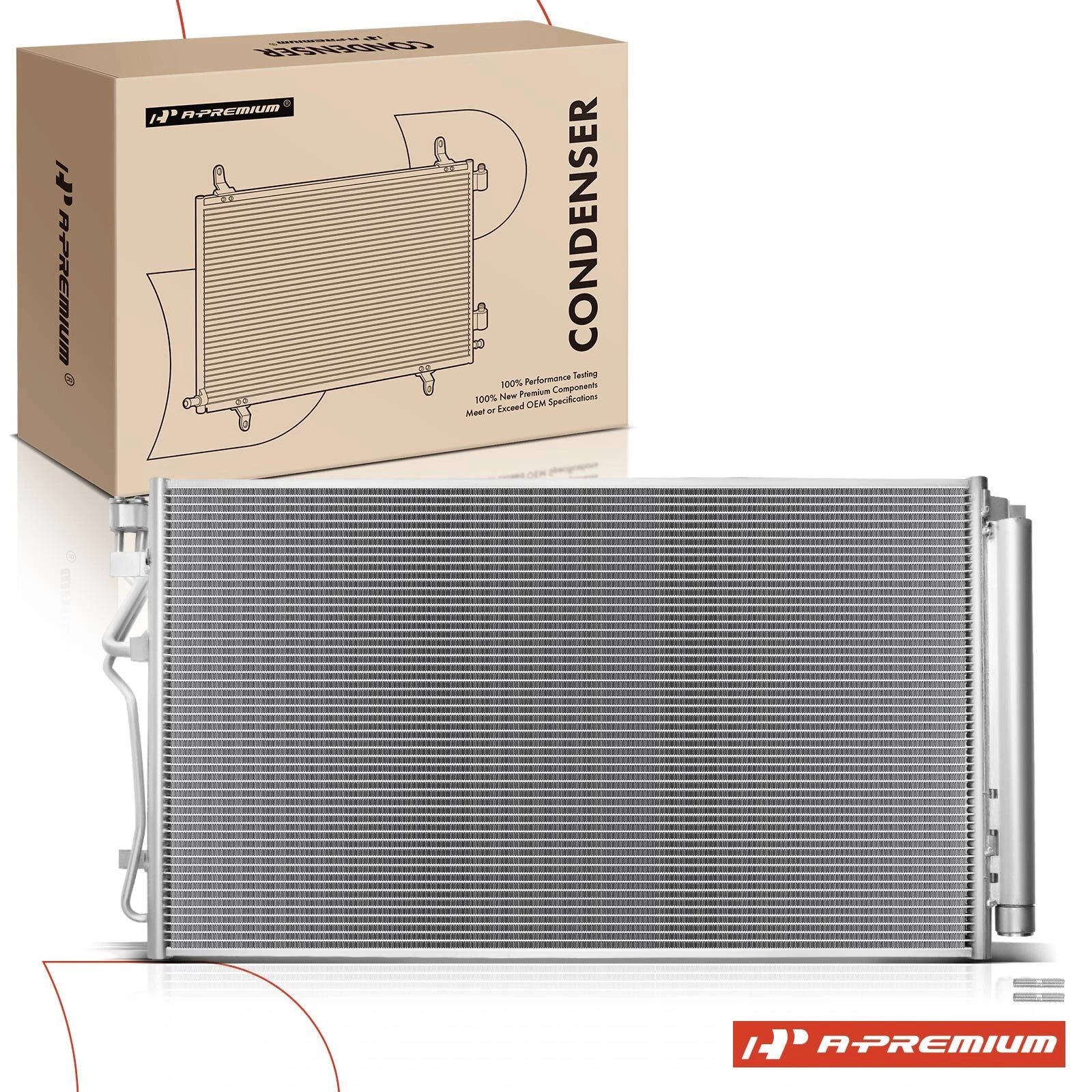 A/C Condenser with Bracket & Receiver Drier for Kia Cadenza (2017–2019)