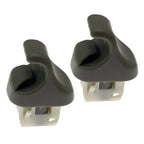 2 x Sun Visor Clip Holder Gray for Honda Accord (2008-2012)