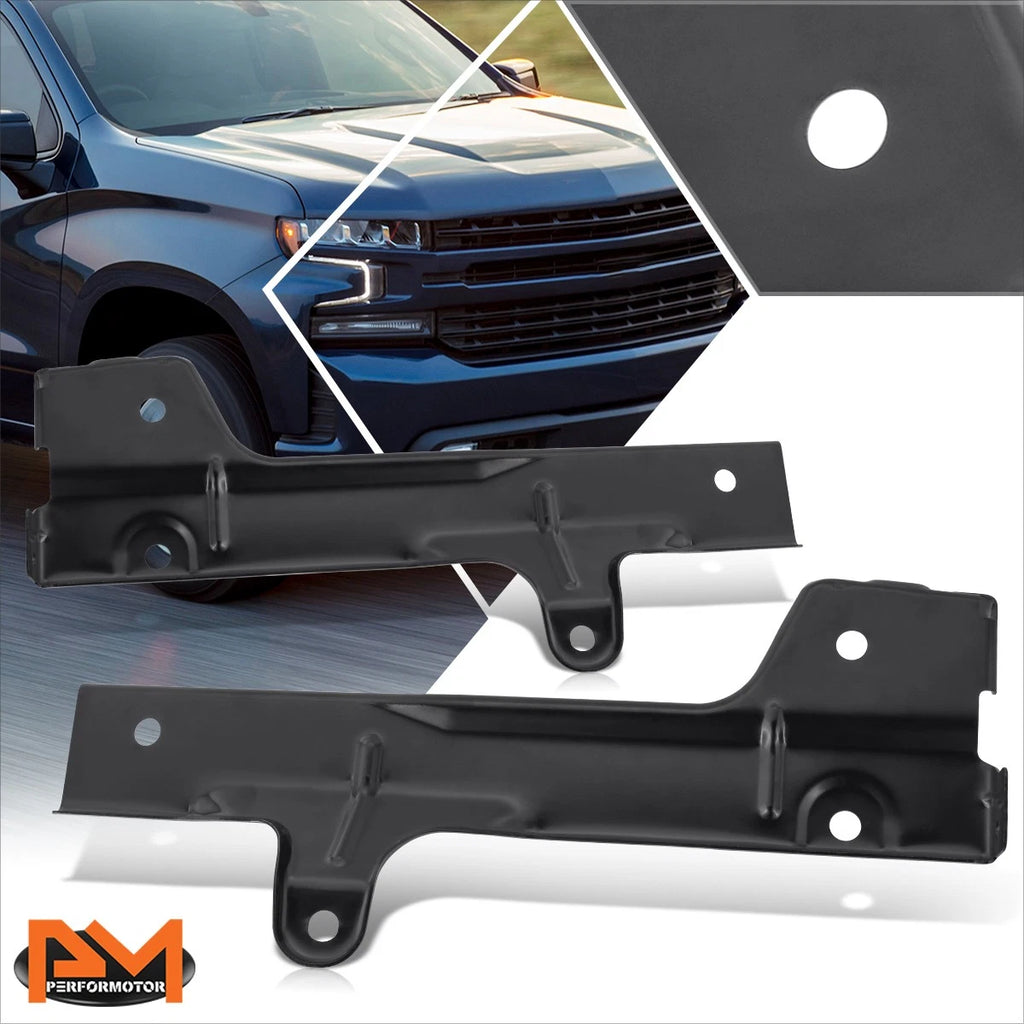 Set of 2 Steel Headlight Mount Brackets for Chevy Silverado 1500 (2019–2022)