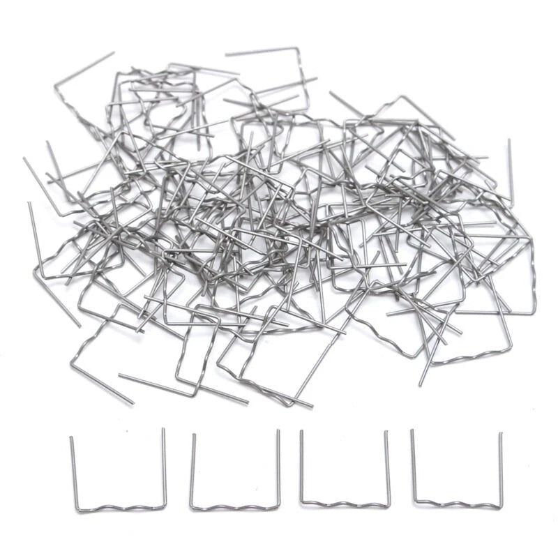 Pre-Cut Flat Staples 100pcs 0.6mm for Automotive Stapler