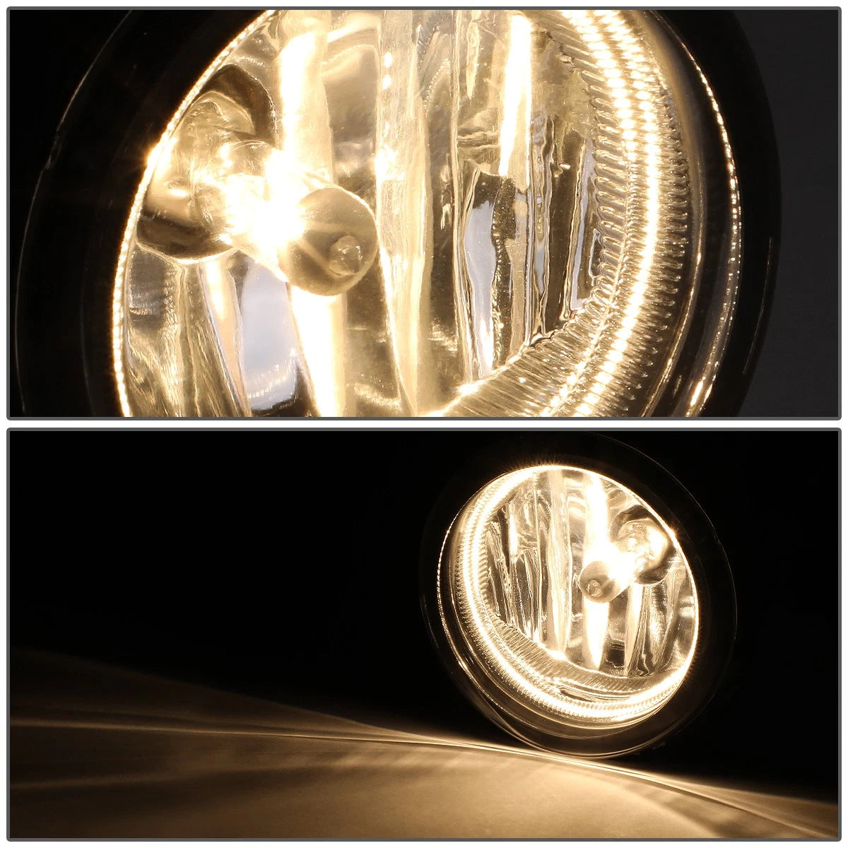 Clear Lens Bumper Fog Light Set for Honda Civic Coupe Sedan (2019–2020)