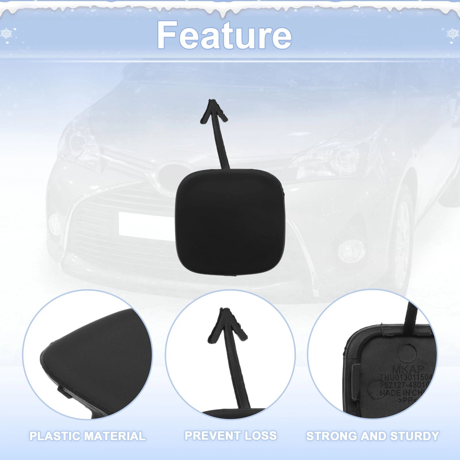 Tow Hook Cover Cap for Toyota Highlander (2004–2007) No. 5212748030