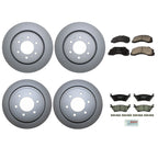 Front Rear Brake Kit Rotors Set of 4 Bosch QuietCast for Ford F-150 (2012–2019)