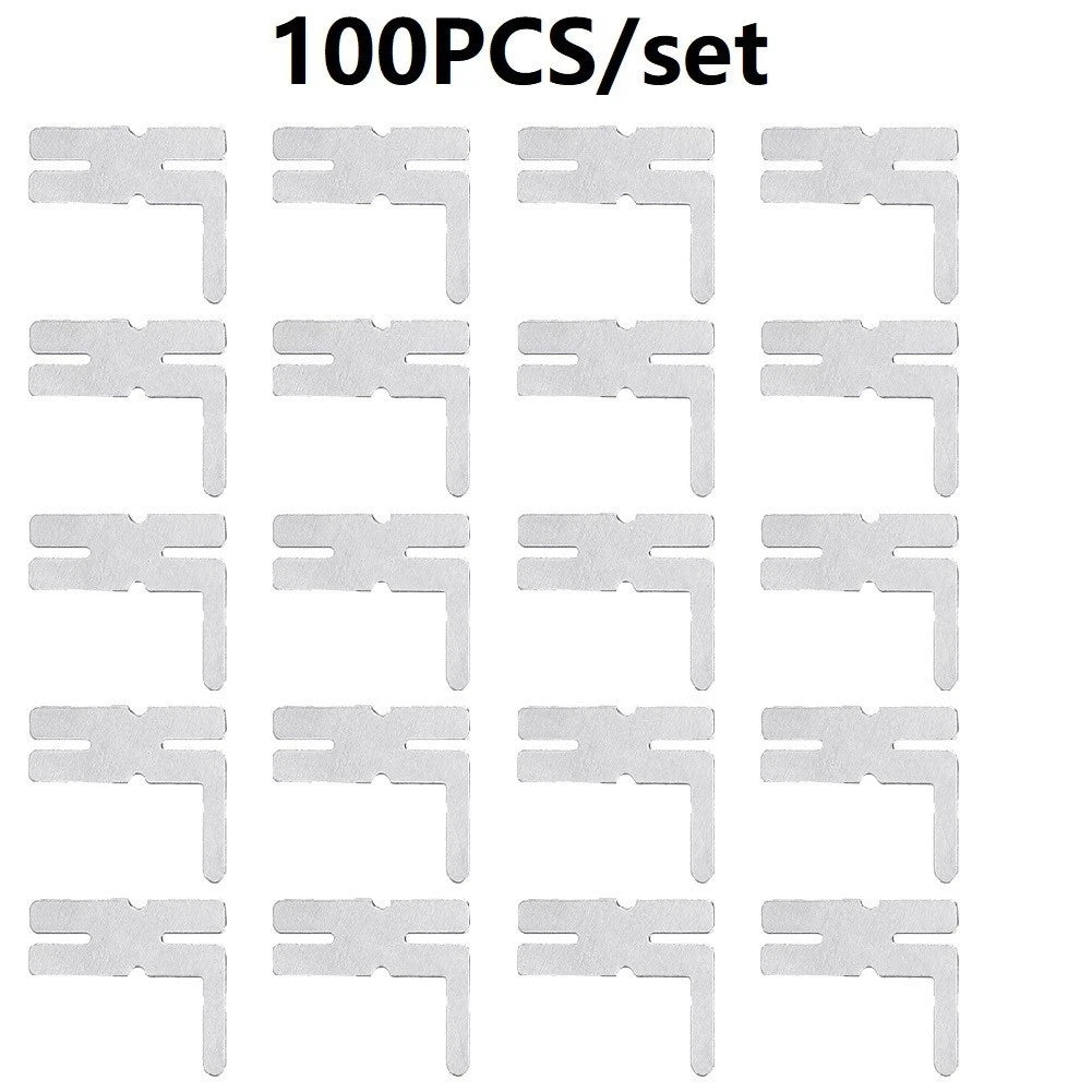 100pcs Nickel Plated Steel Battery Pack Welding Sheet for Spot Welder