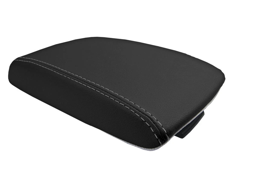 Armrest Cover for Mazda 3 (2010–2013) Leather Gray Stitch