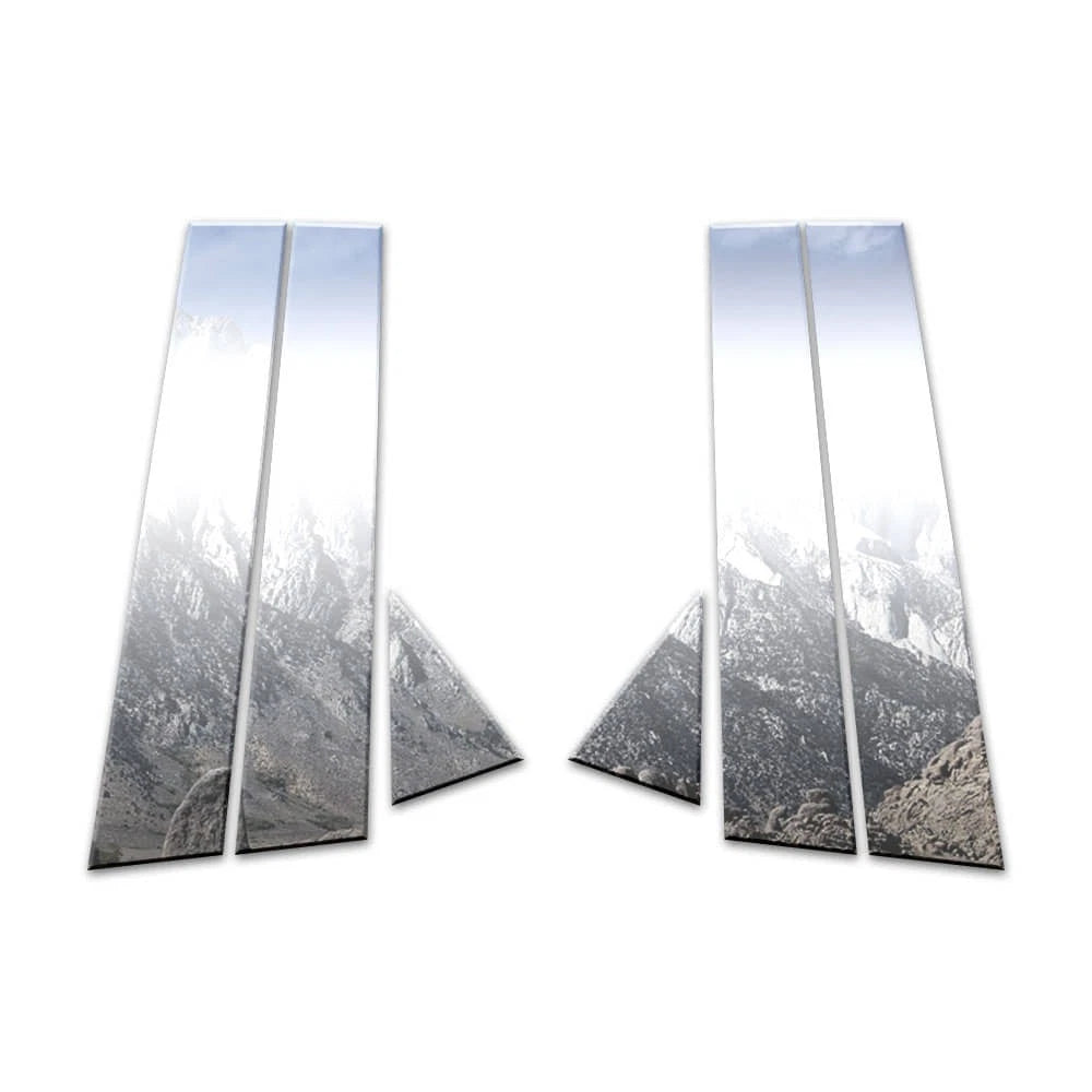 Diamond Grade 6pc Stainless Steel Pillar Post Covers for 2011-2015 Mazda 2
