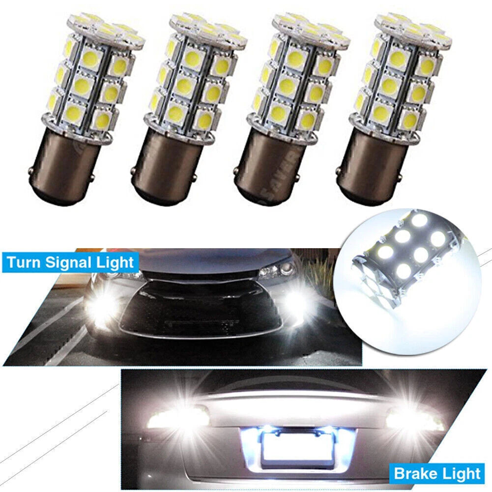 2X 27-SMD BA15D LED Interior Lights Bulbs for Marine Boat (1004 1076 1142)