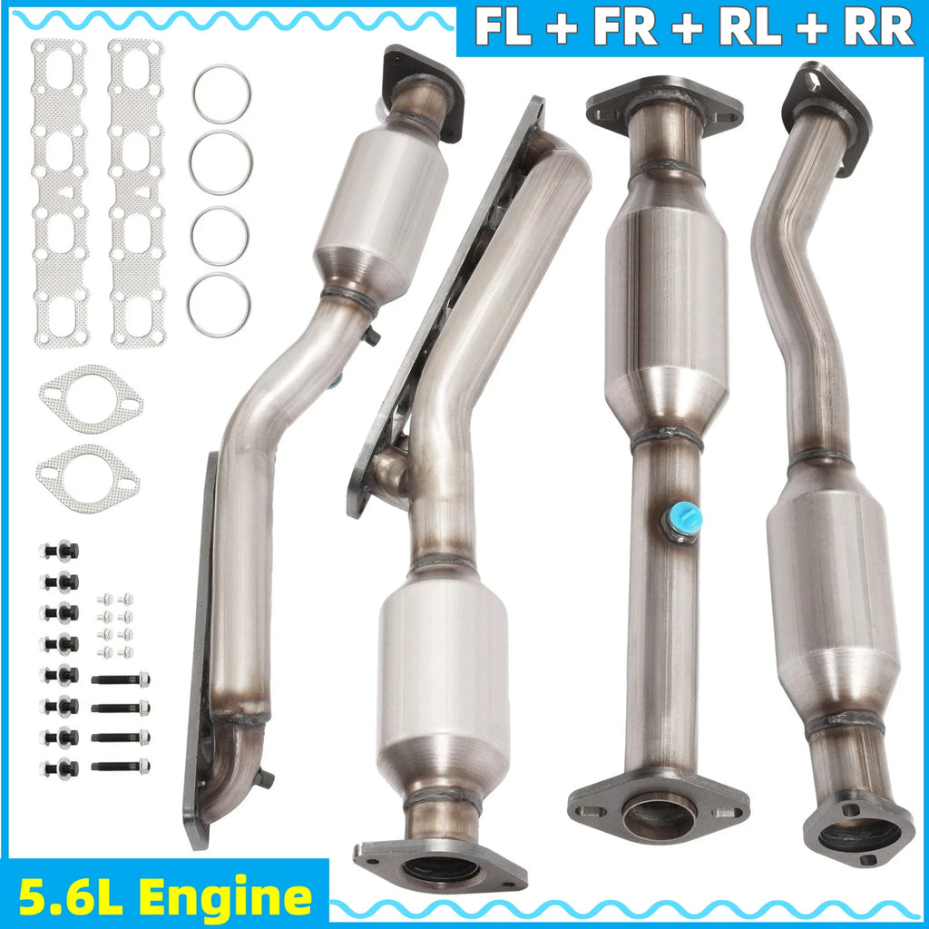 4X Catalytic Converters for Nissan Titan Armada 5.6L (2004–2013)