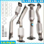4X Catalytic Converters for Nissan Titan Armada 5.6L (2004–2013)
