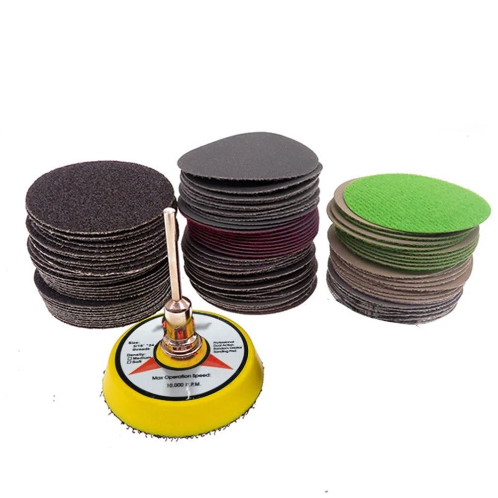2 Inch Sandpaper Disc Set for Rust and Paint Removal (Wide Application)