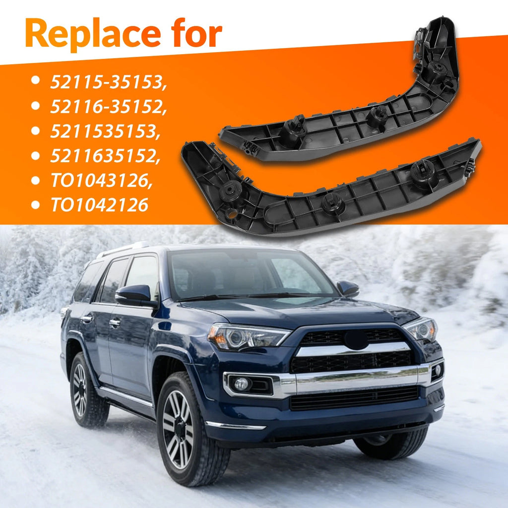 Set of 2 Front Bumper Retainer Brackets for Toyota 4Runner (2014–2024)