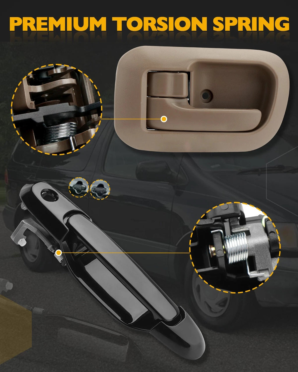 Tailgate Door Handle Kit for Toyota Sienna (1998-2003)