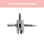 Tire Valve Core Tool Set Nickel-Plated for Car Motorcycle