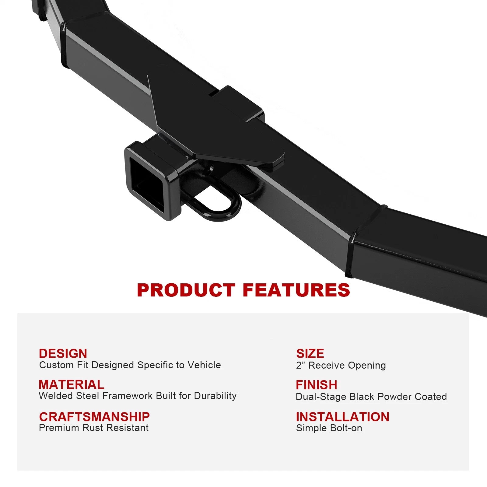Trailer Hitch Receiver for Ford Transit Connect (2010-2013)
