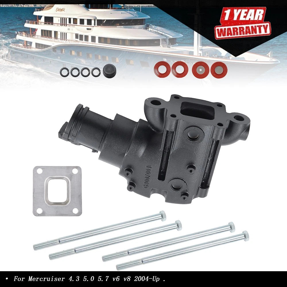 Exhaust Manifold Riser Elbow for Mercruiser V6 V8 (2004–Present)