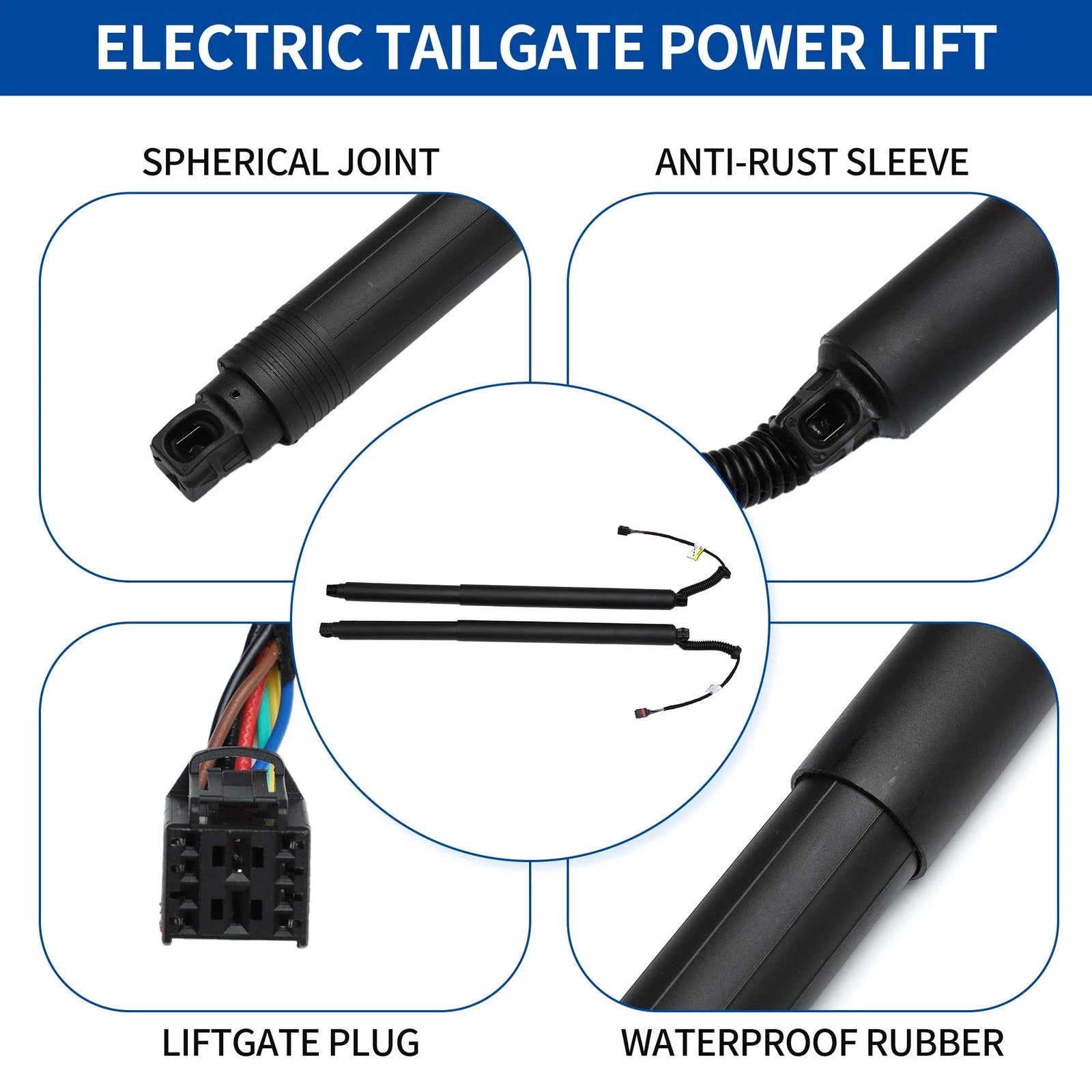 Set of 2 Rear LH RH Tailgate Power Lift Supports for Nissan Murano (2015–2021) No. 905615AA1A
