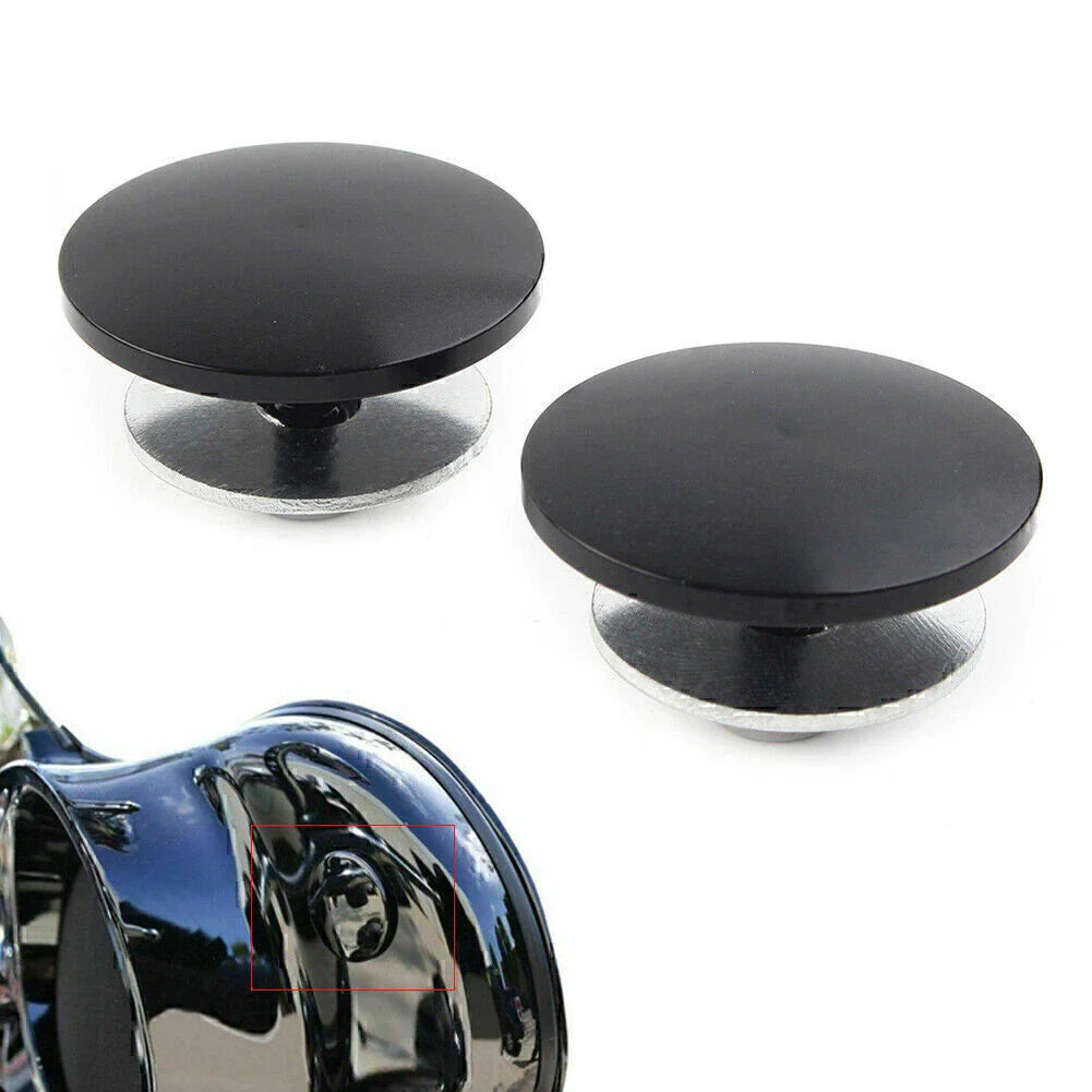 Black Aluminum Inner Fairing Mirror Plugs for Harley Street Glide Trike (2009-2023)