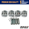 Set of 4 STD Pistons for Mitsubishi MT271 MT311 S4L S4L2 Peljob EB350 EB406