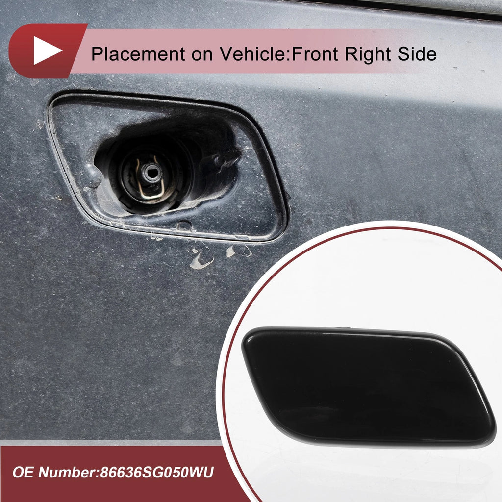 Front Right Washer Nozzle Cover Cap for Subaru Forester (2013–2015) Black
