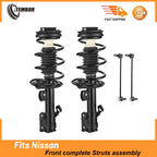 Front Strut Assembly and Sway Bar Link for Nissan Sentra (2013–2019)