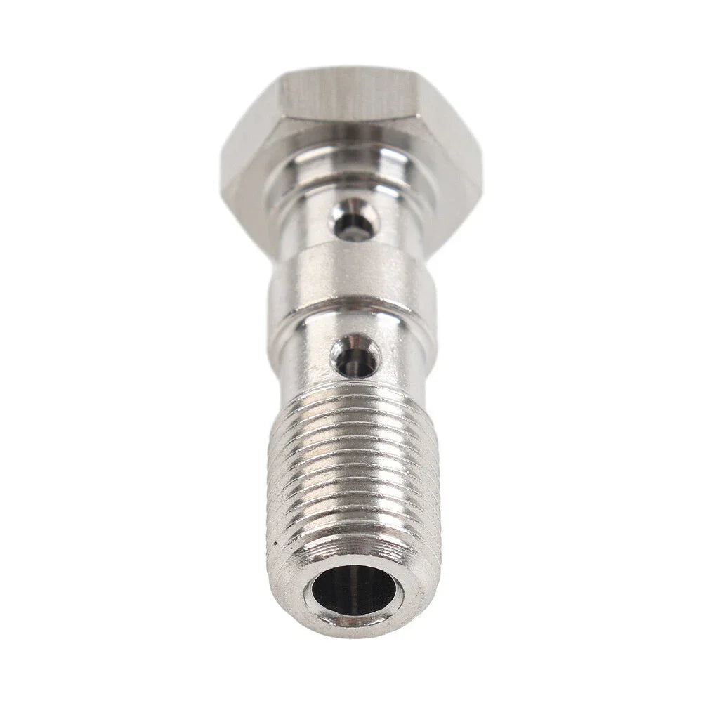 Stainless Double Banjo Bolt 3/8x24 AN3 Brake Adaptor for Car Model