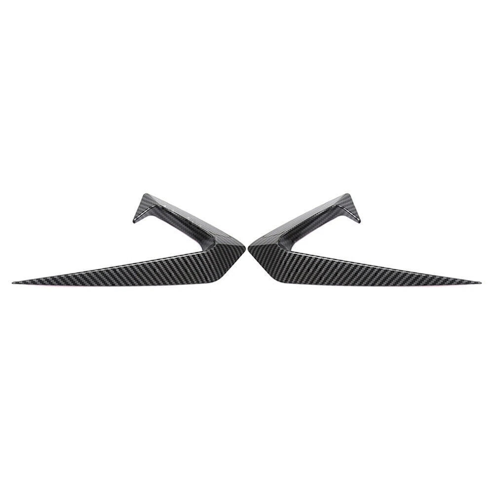 2X Camera Protection Cover Trim for Tesla Model 3 (2017–2021) Gloss Carbon Fiber