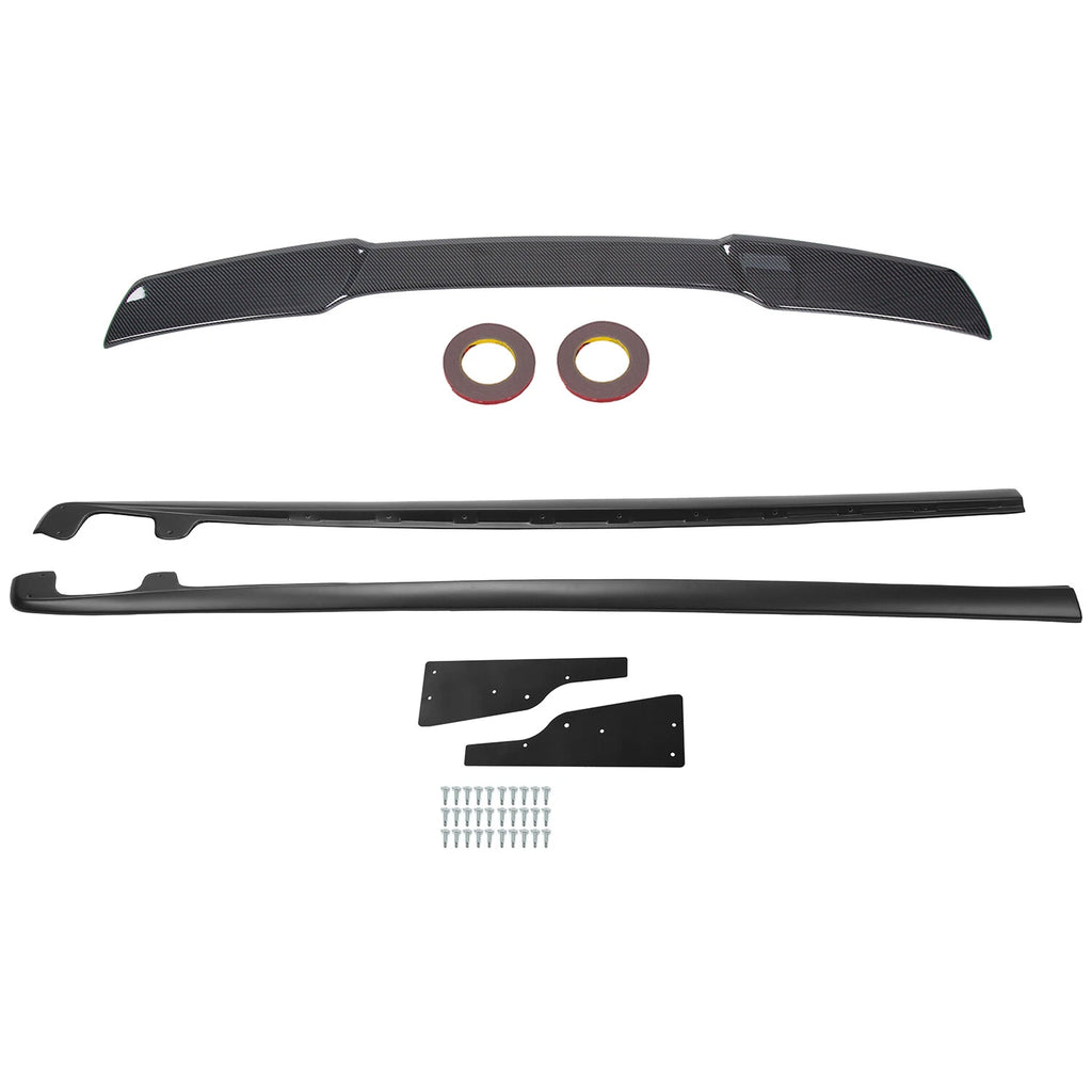 ZR1 Style Side Skirts & Rear Trunk Wing Spoiler for Corvette C6 (2005–2013)