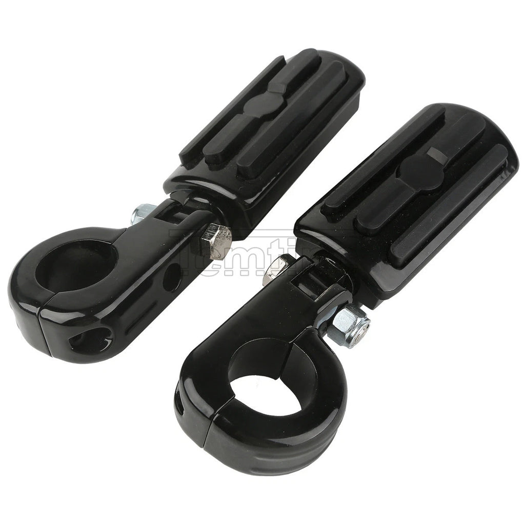 1 1/4" Engine Guards Highway Foot Pegs Mounting Clamps for Harley