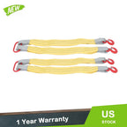 2X Lifting Slings Straps with Hooks for Rigging (3.3FT, 4410lb)