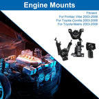 Set of 4 Engine Motor Mounts No.A62063/A4221/A4230/A4218 for Pontiac Vibe (2003–2008)