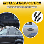 Set of 4 Black Exterior Door Handles for Kia Sorento (2003–2009)