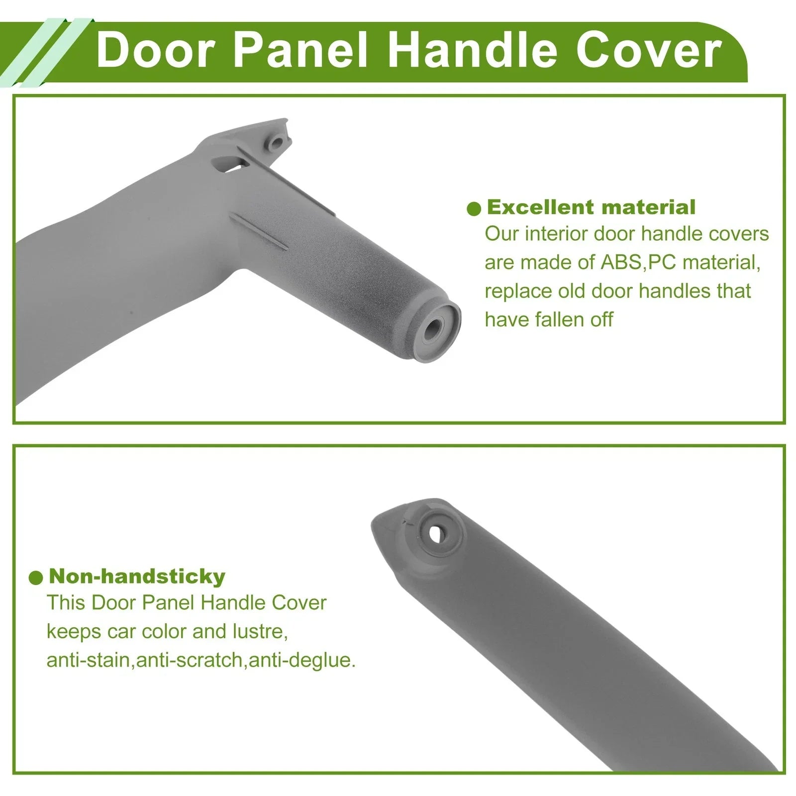 Door Panel Handle Pull Trim Cover for BMW X5 E70 (2007 - 2013) Gray Black