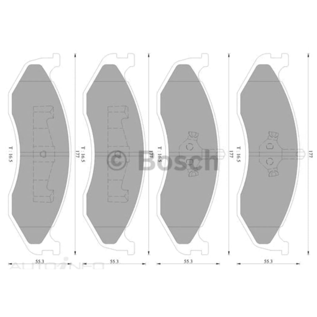 Front Disc Brake Pad Set Jeep Wrangler TJ 4.0L (1996-2007)