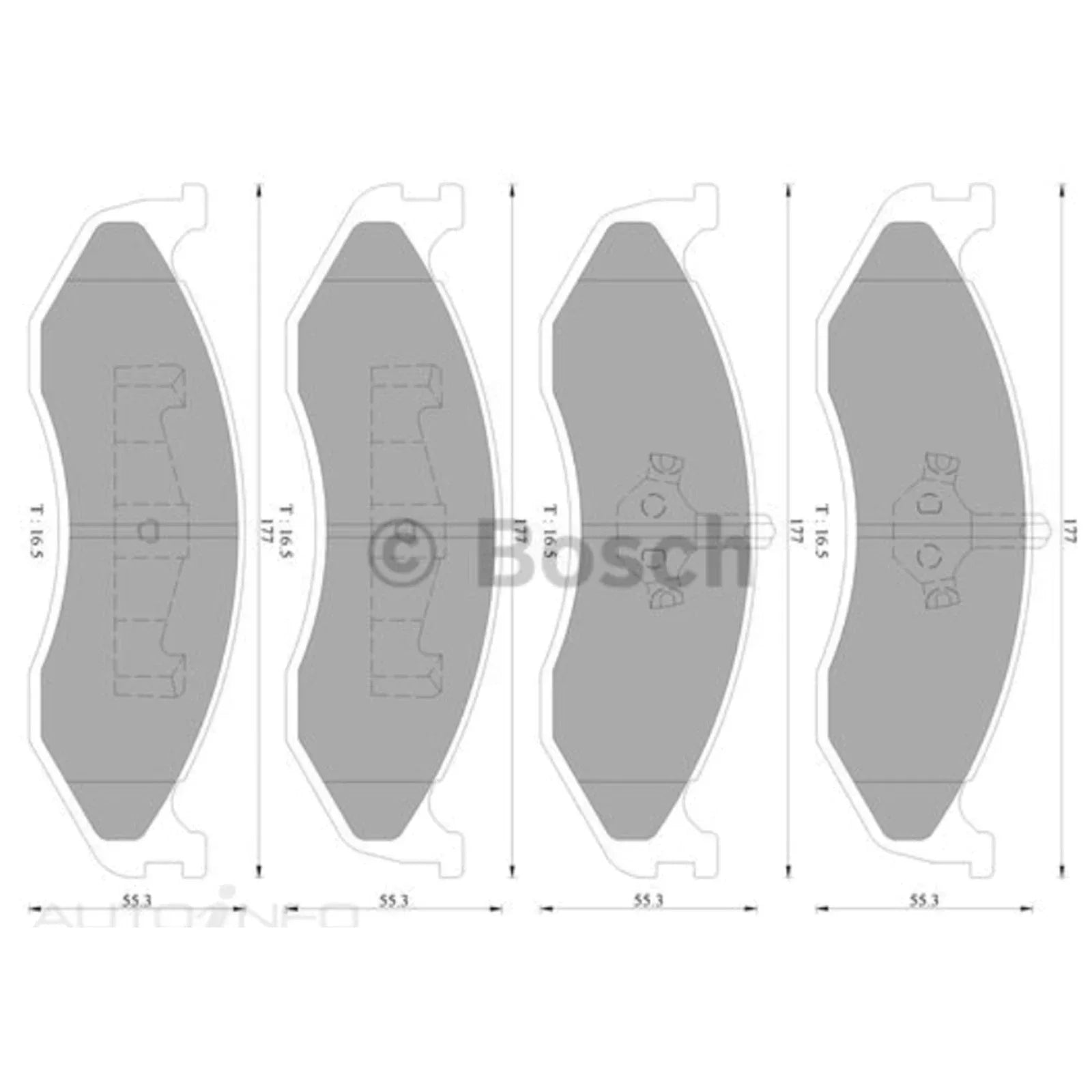 Front Disc Brake Pad Set Jeep Wrangler TJ 4.0L (1996-2007)