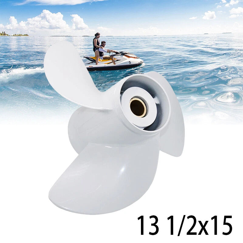 13.5x15-K Aluminum Outboard Propeller for Yamaha 50-130HP (15 Spline)