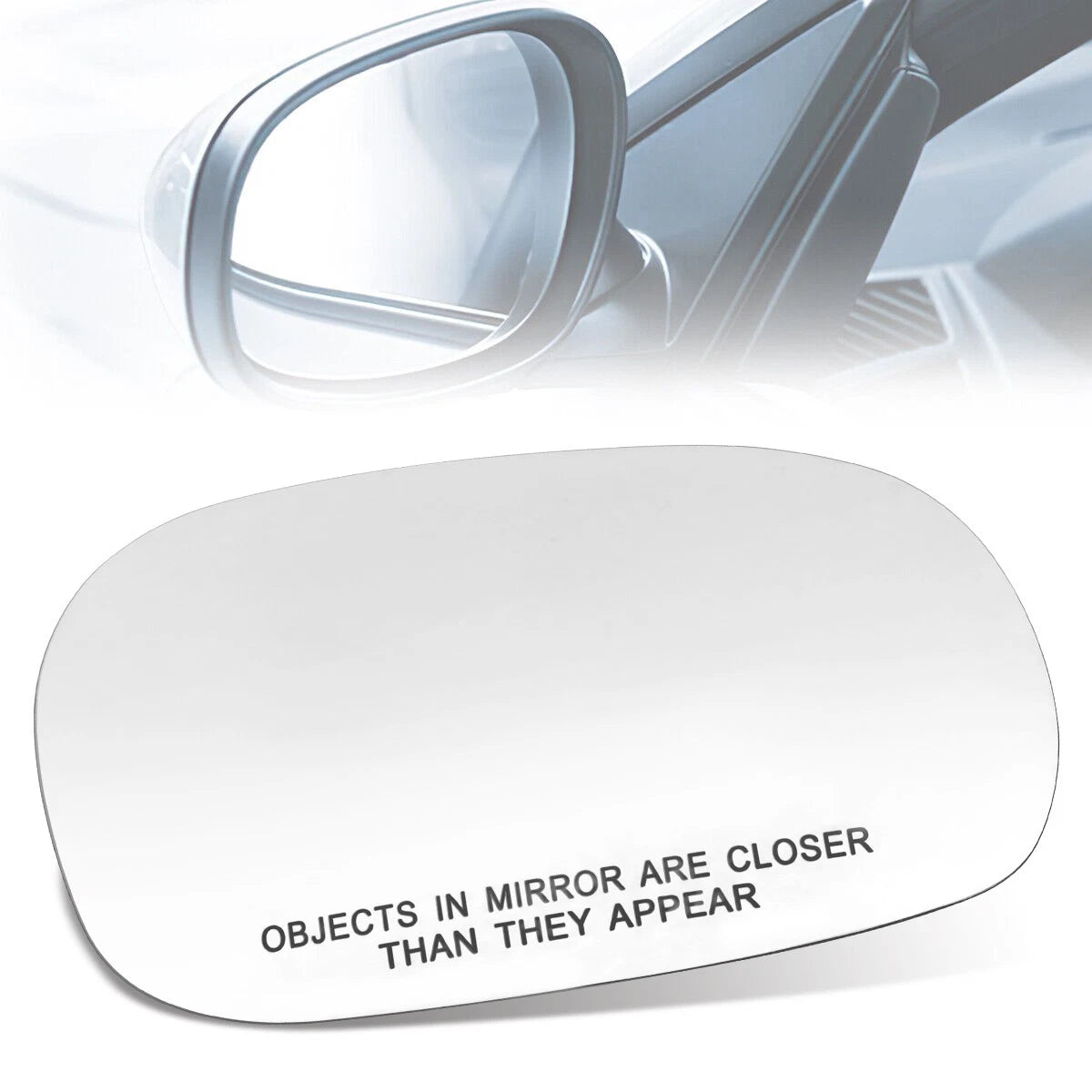 Side Door Rear View Mirror Glass for Hyundai Sonata (1995–1998) - Convex Lens