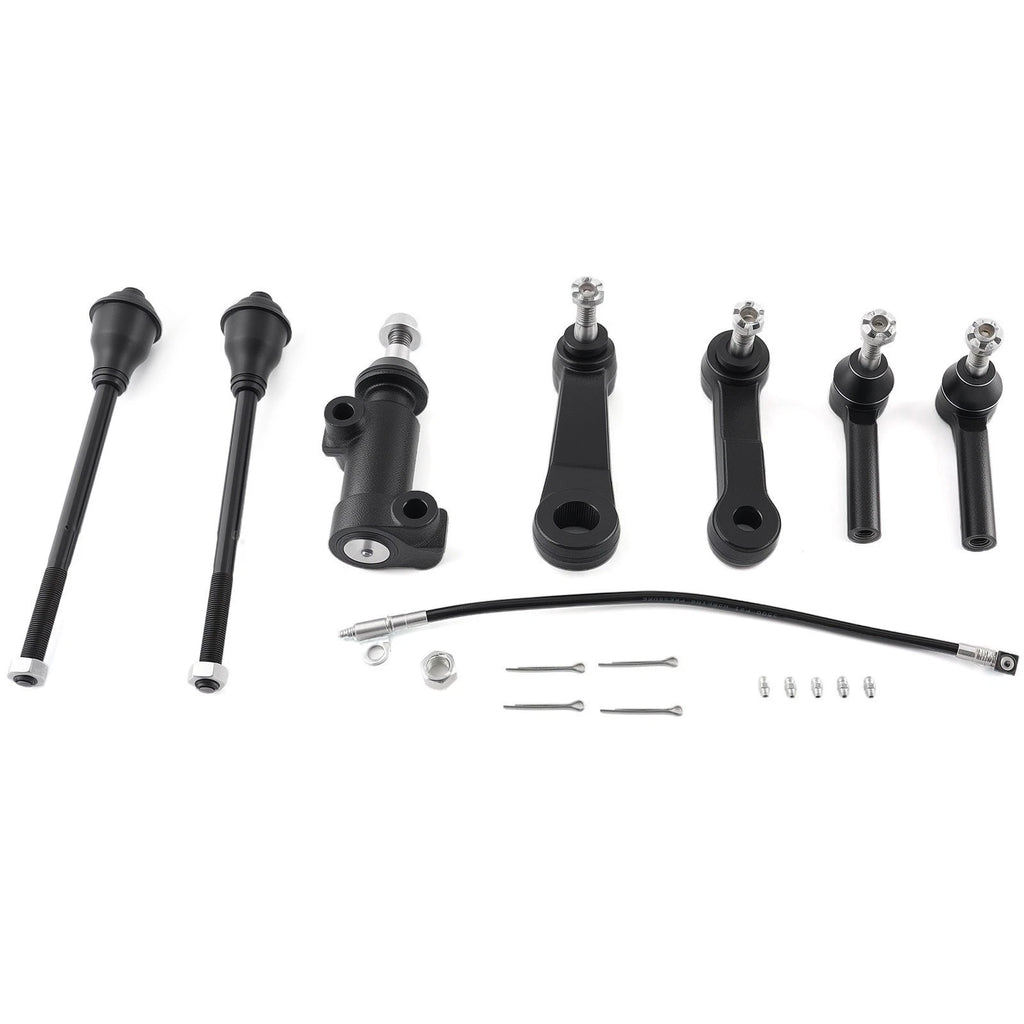 Front Tie Rods Pitman Idler Arm Kit for GMC Sierra Silverado 2500 3500 (2001–2006)