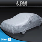 Universal Silver Car Cover Waterproof All Weather Protection 193" x 71" x 59"