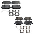 Set of 4 Akebono ProACT Ceramic Brake Pads for Mazda 6 FWD (2014–2015)