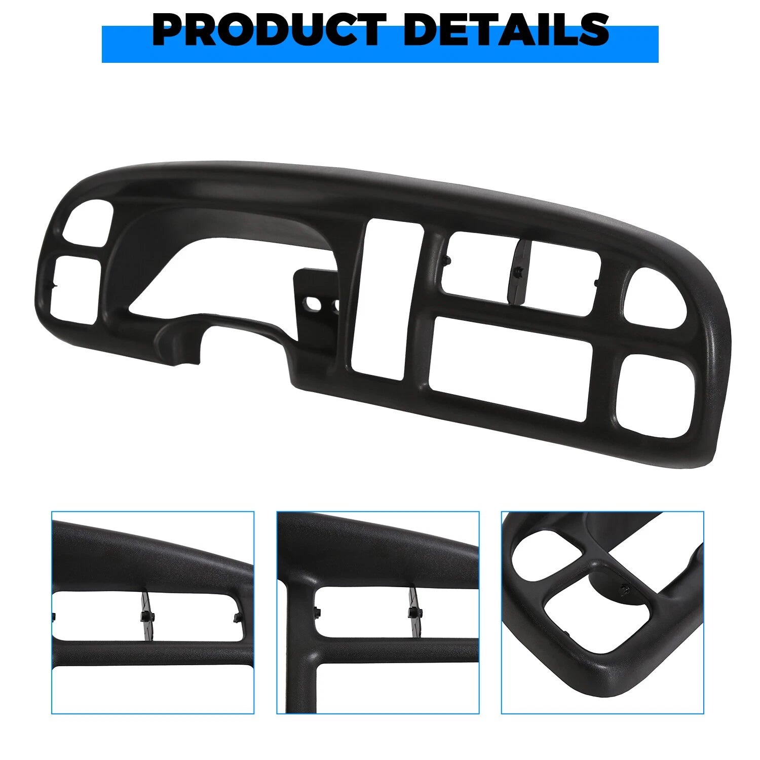 Dash Pad for Dodge Ram 1500 2500 3500 (1998–2002) - Gray Plastic